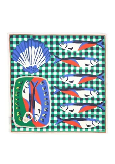 Tinned Fish Silk Bandana