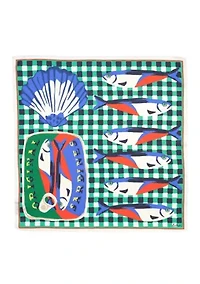 Tinned Fish Silk Bandana