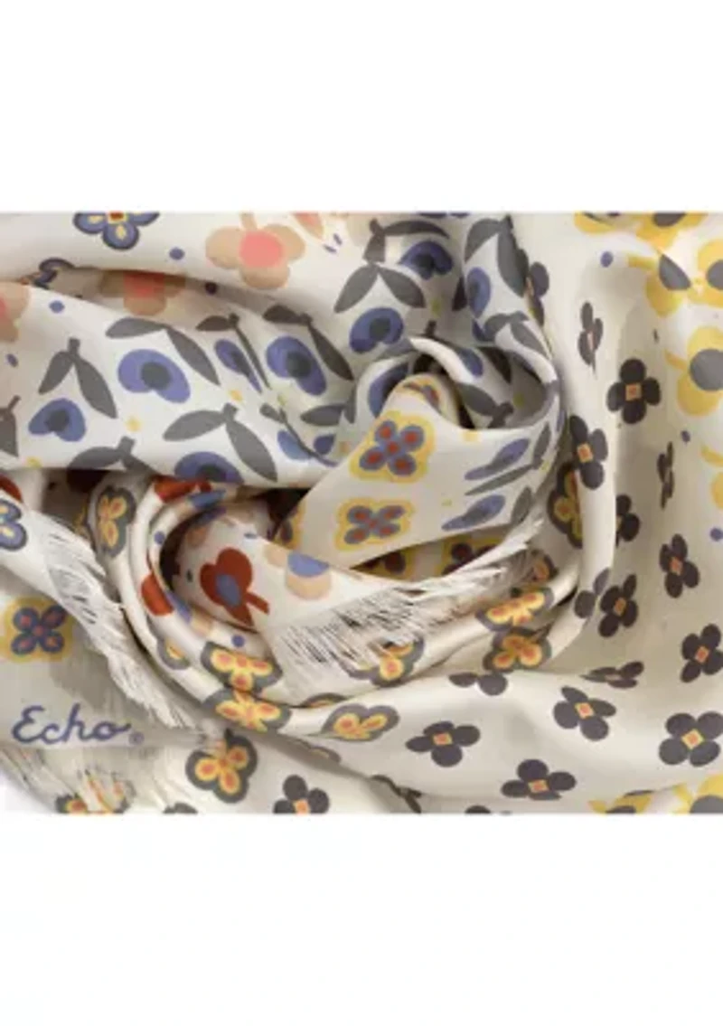 Clover Silk Oblong Scarf