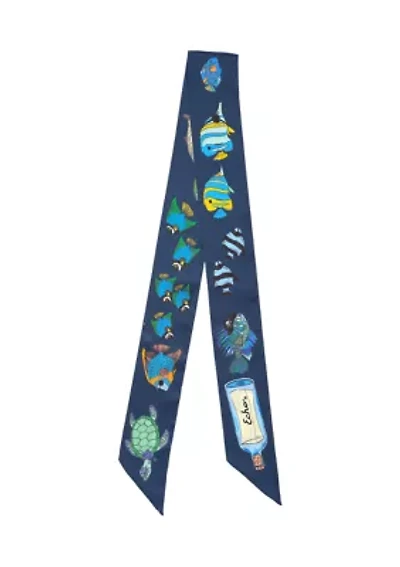 Lost At Sea Silk Ribbon Scarf
