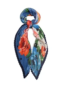 Classic Rose Pleated Diamond Scarf