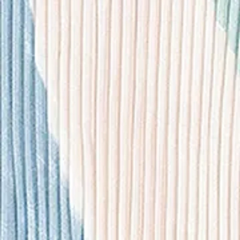 Painterly Composition Pleated Diamond Scarf