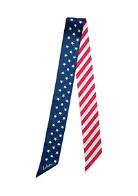 Stars and Stripes Silk Ribbon Scarf