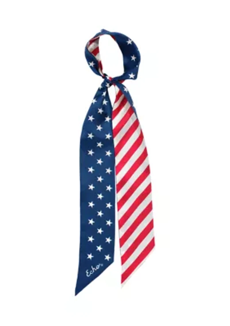 Stars and Stripes Silk Ribbon Scarf