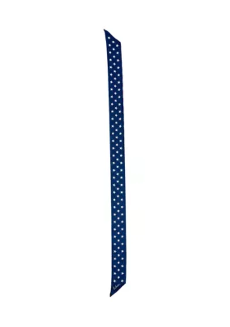 Stars and Stripes Silk Ribbon Scarf