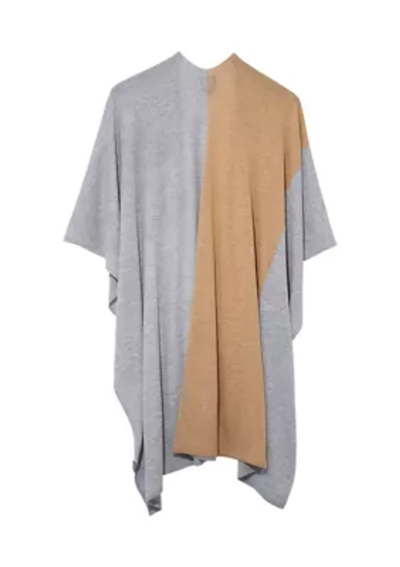 Essential Color Blocked Ruana