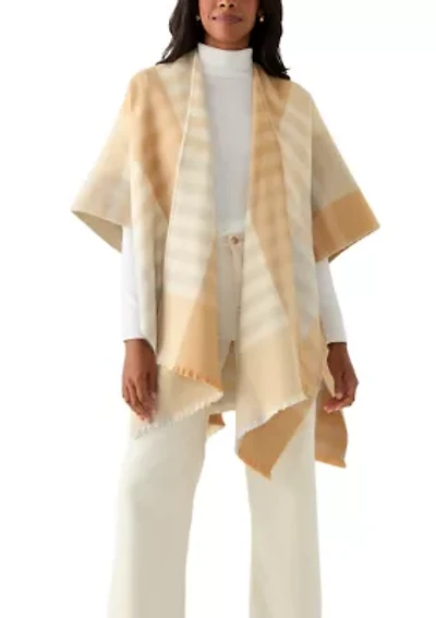 Gramercy Plaid Ruana