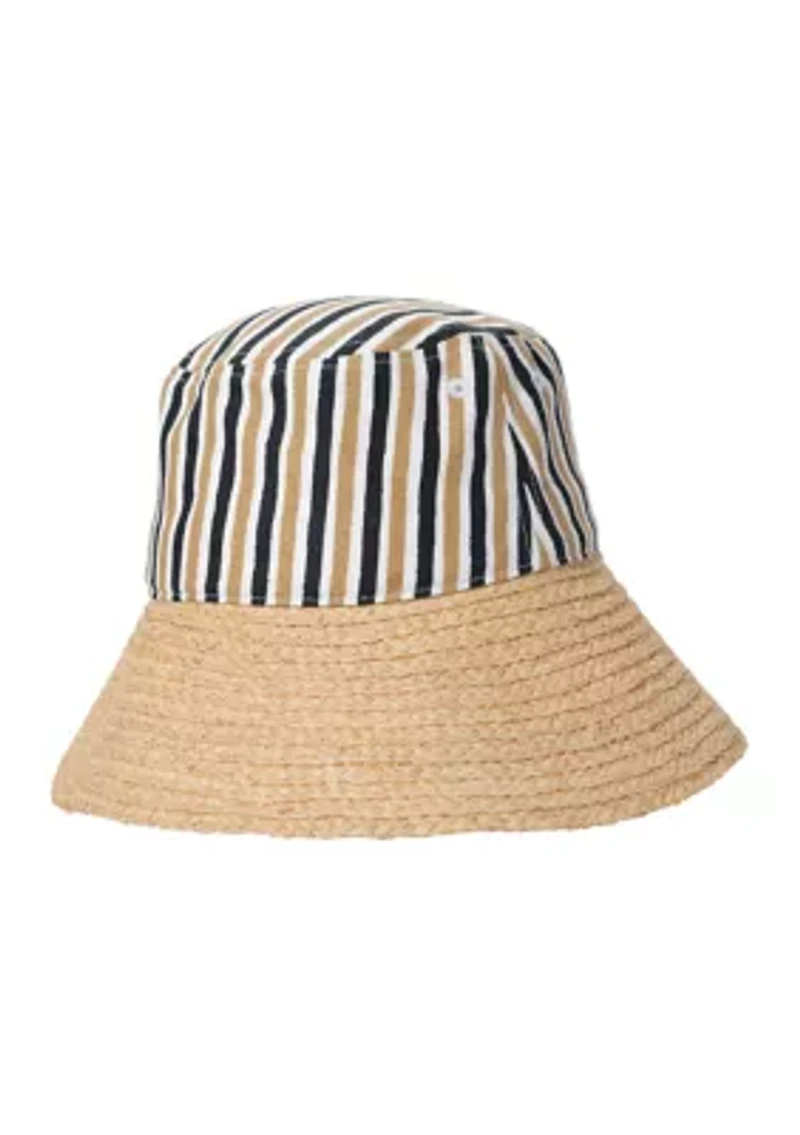Montauk Striped Bucket Hat