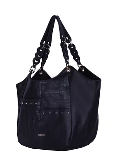 Kinsley Moroccan Grain Basketweave Poster Bag