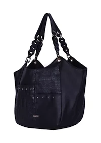 Kinsley Moroccan Grain Basketweave Poster Bag