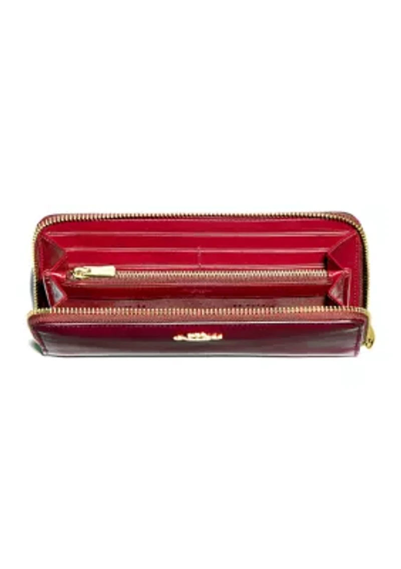 Slim Accordion Zip Wallet