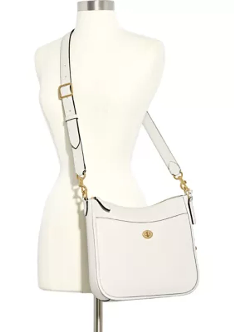 Polished Pebble Leather Chaise Crossbody