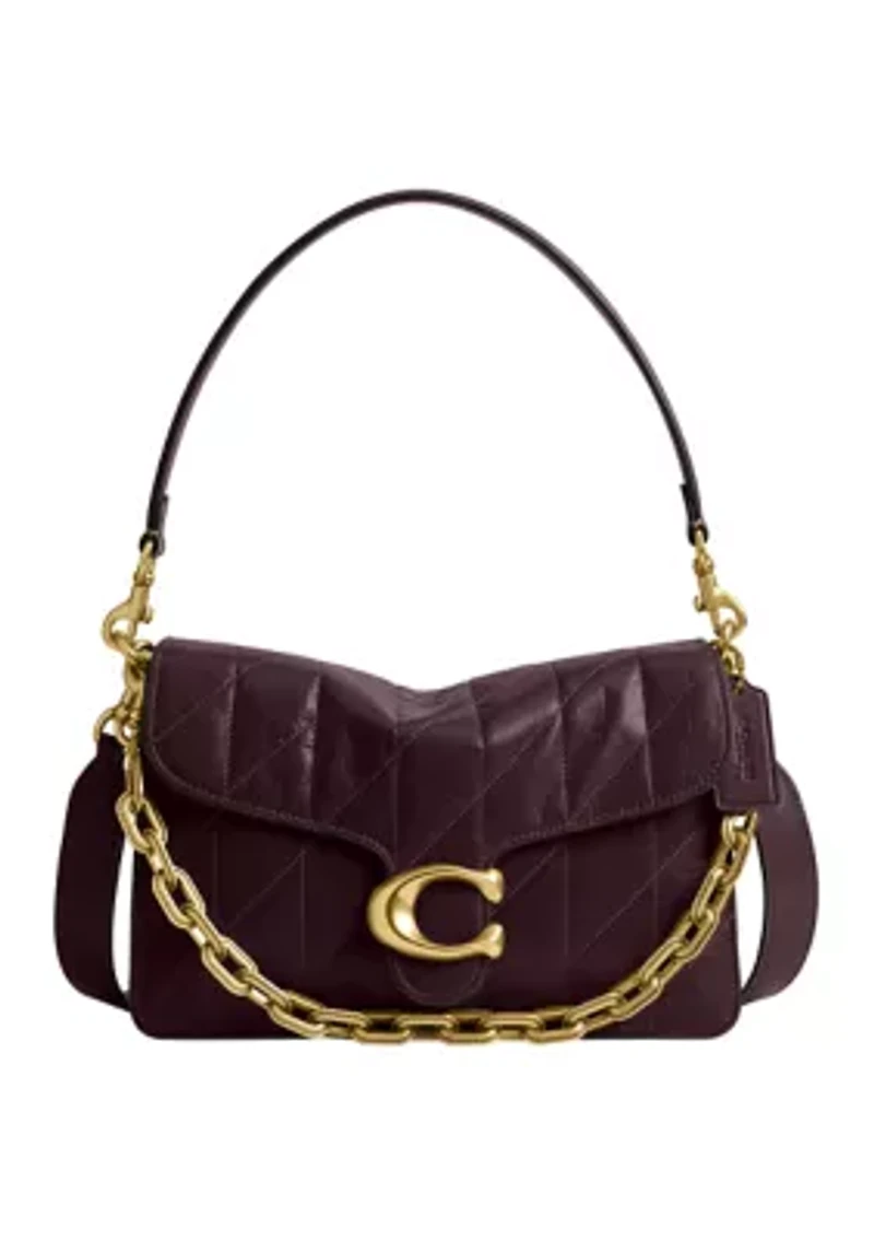 Chain Tabby Shoulder Bag with Quilting 