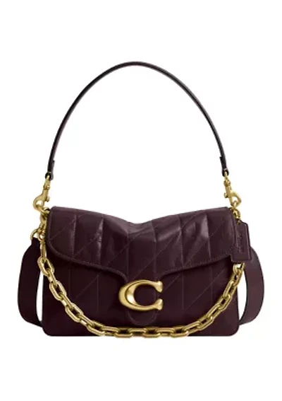 Chain Tabby Shoulder Bag with Quilting 