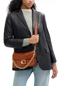 Chain Tabby Shoulder Bag with Quilting