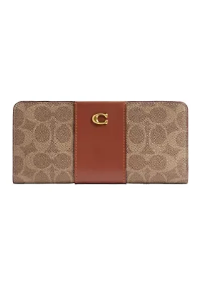 Essential Slim Wallet in Signature Canvas 