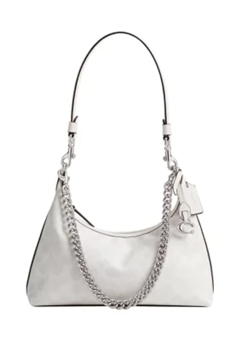 Juliet Signature Canvas Shoulder Bag 