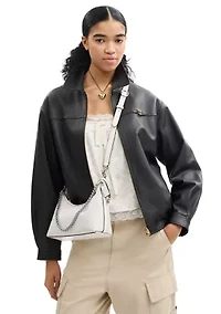 Juliet Signature Canvas Shoulder Bag 