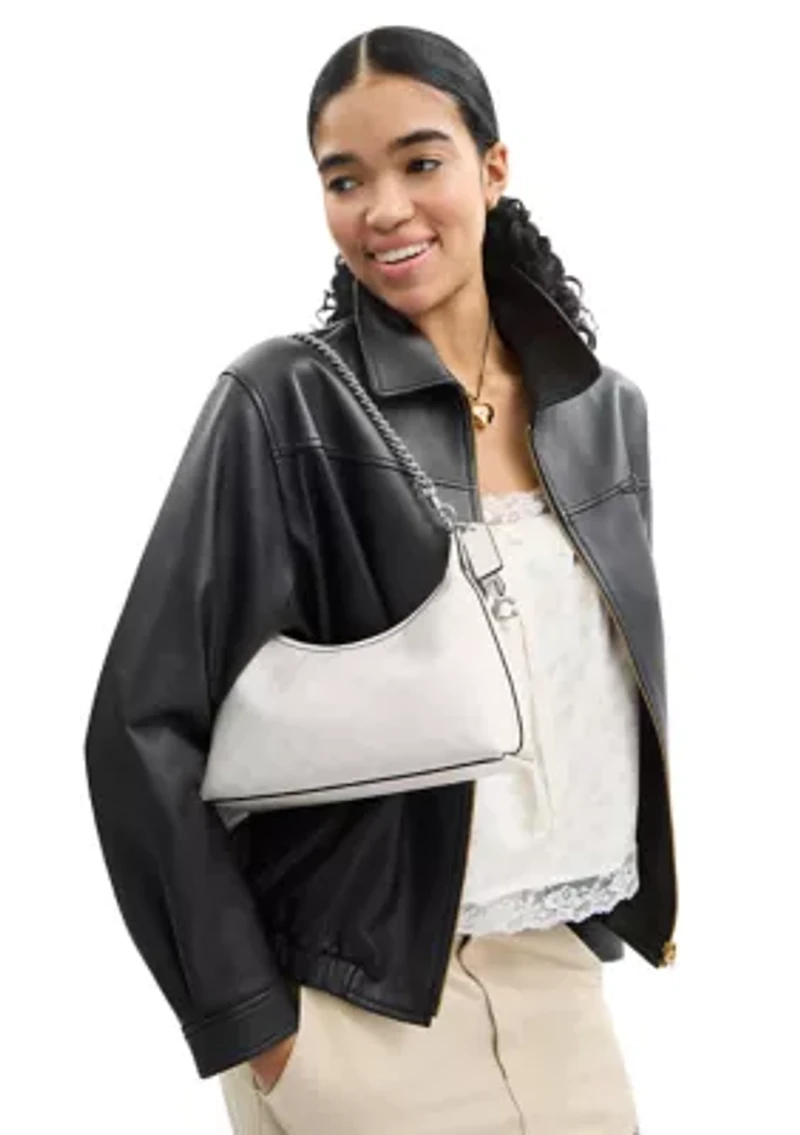 Juliet Signature Canvas Shoulder Bag 