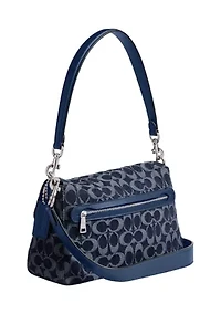 Soft Tabby Shoulder Bag in Signature Denim