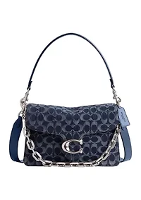Chain Tabby Shoulder Bag in Signature Denim