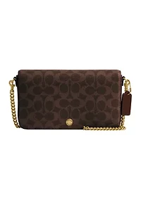 Coated Canvas Signature Mila Crossbody Bag