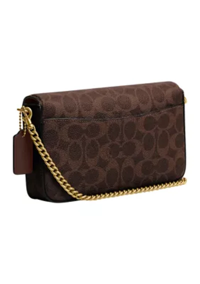 Coated Canvas Signature Mila Crossbody Bag