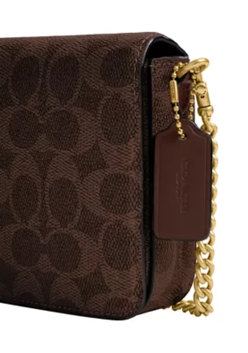 Coated Canvas Signature Mila Crossbody Bag