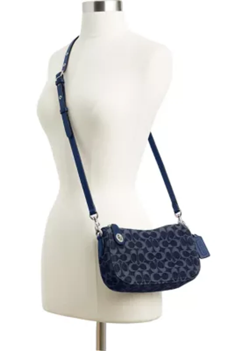 Swinger Bag in Signature Denim 