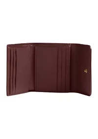 MIla Small Flap Wallet in Signature Canvas 