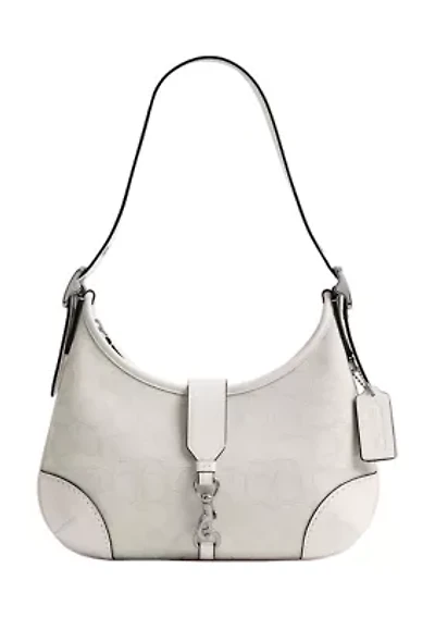 Hamptons Hobo Bag Signature Jacquard