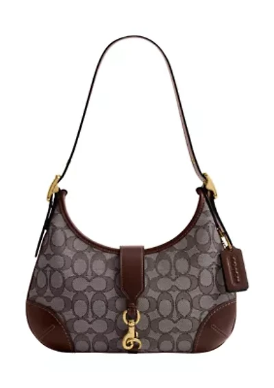 Hamptons Hobo Bag Signature Jacquard