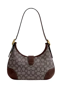 Hamptons Hobo Bag Signature Jacquard