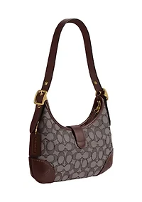 Hamptons Hobo Bag Signature Jacquard