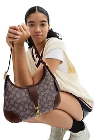 Hamptons Hobo Bag Signature Jacquard