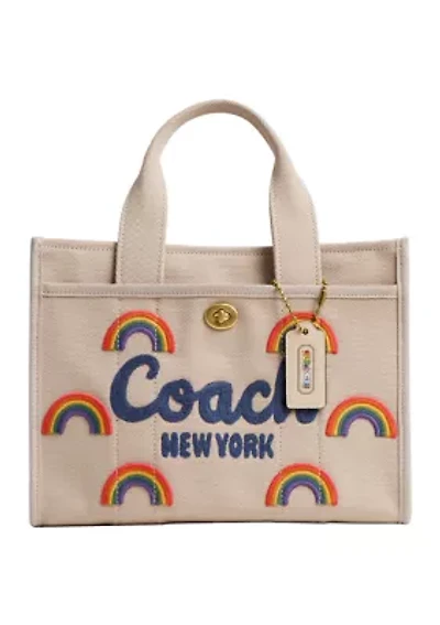 Rainbow Embroidered Cargo Tote 26