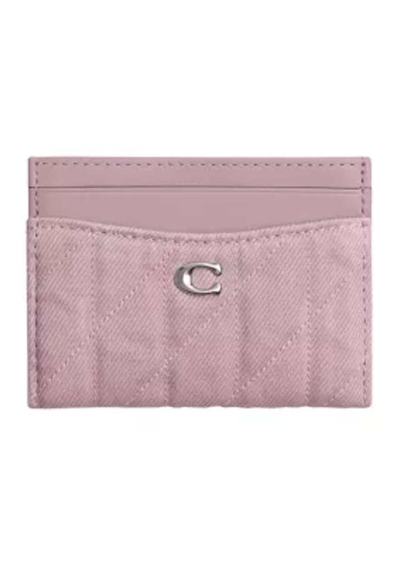 Colored Denim Essential Card Case