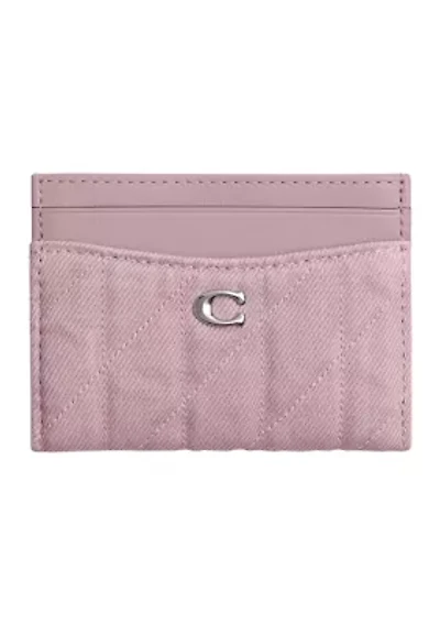 Colored Denim Essential Card Case