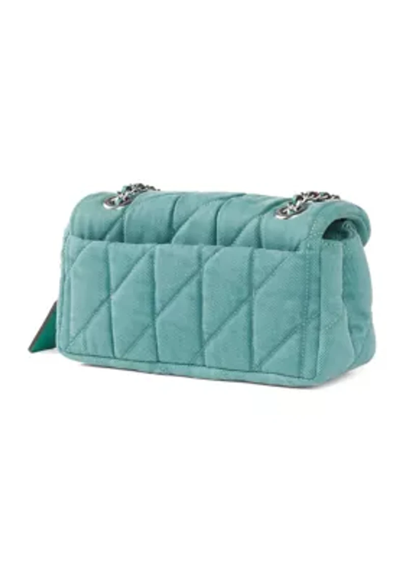 Denim Quilted Tabby 20 Shoulder Bag