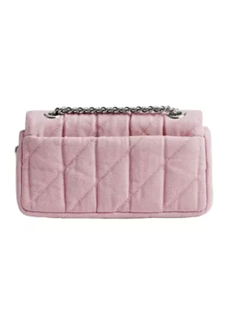 Denim Quilted Tabby 20 Shoulder Bag