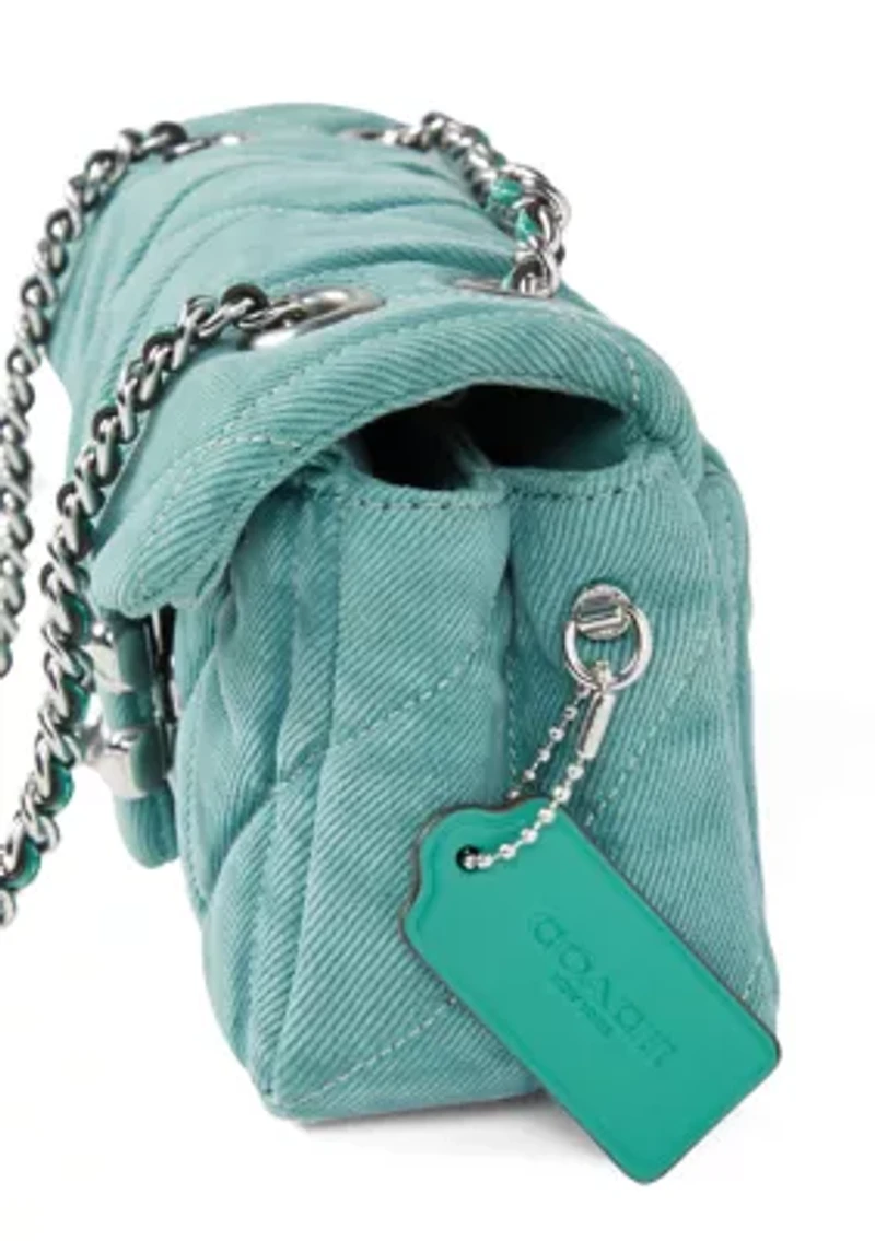 Denim Quilted Tabby 20 Shoulder Bag