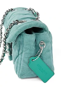 Denim Quilted Tabby 20 Shoulder Bag