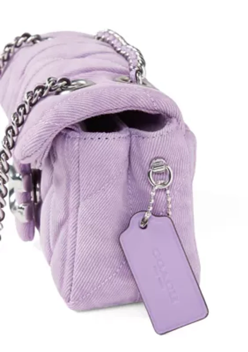 Denim Quilted Tabby 20 Shoulder Bag