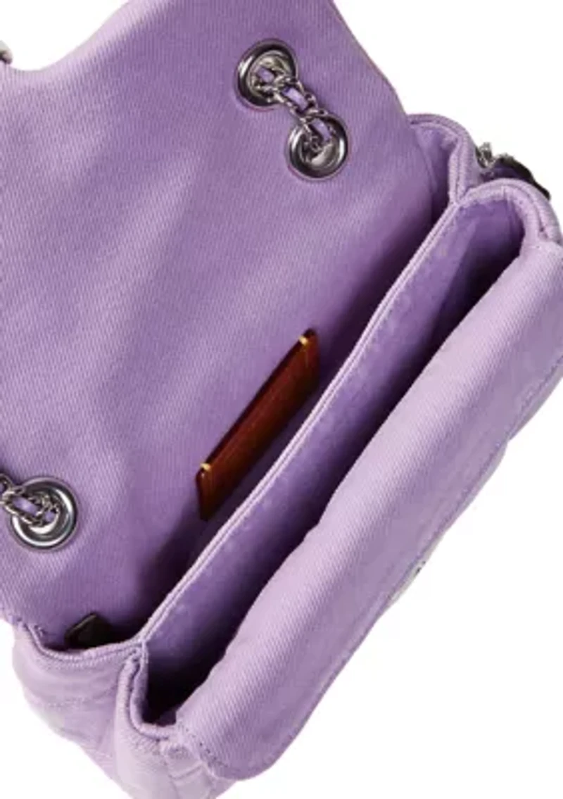 Denim Quilted Tabby 20 Shoulder Bag