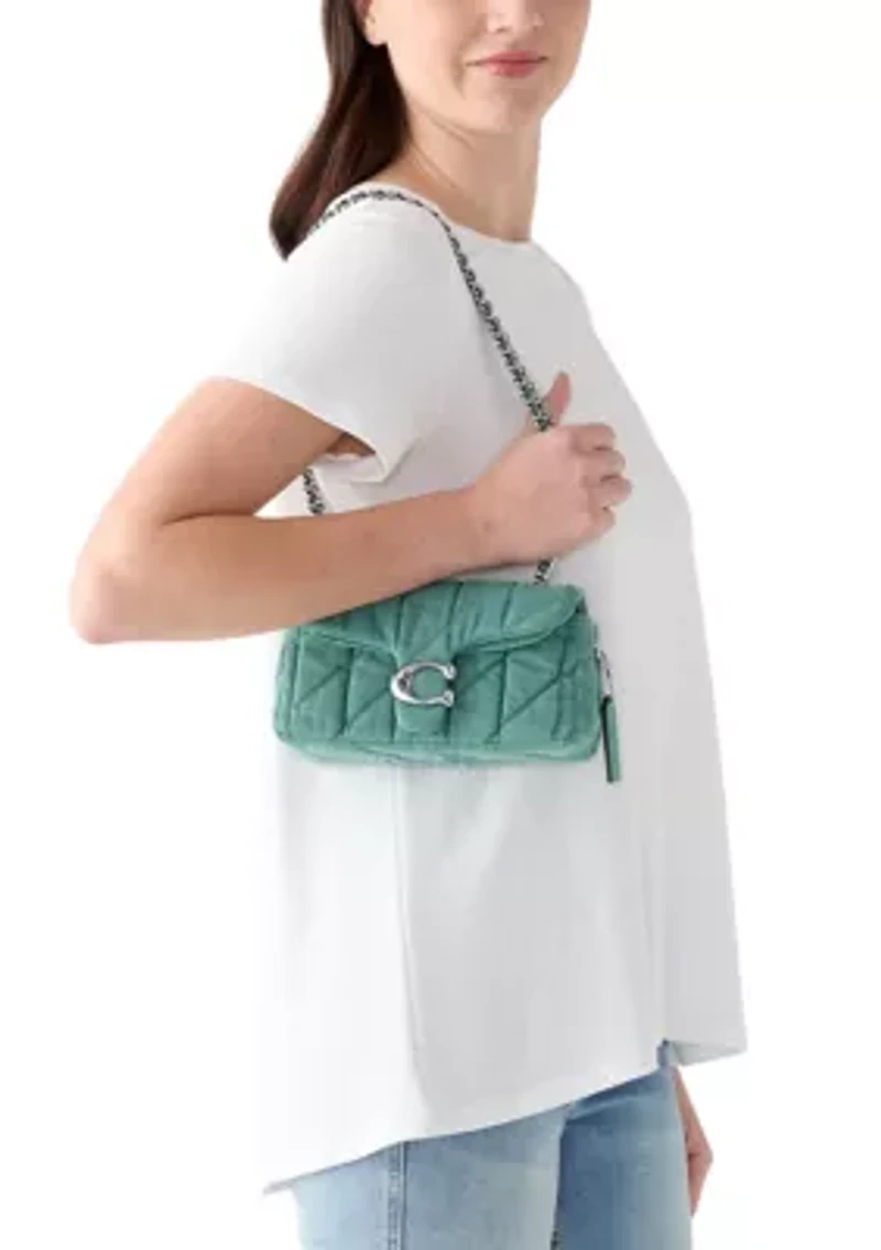 Denim Quilted Tabby 20 Shoulder Bag