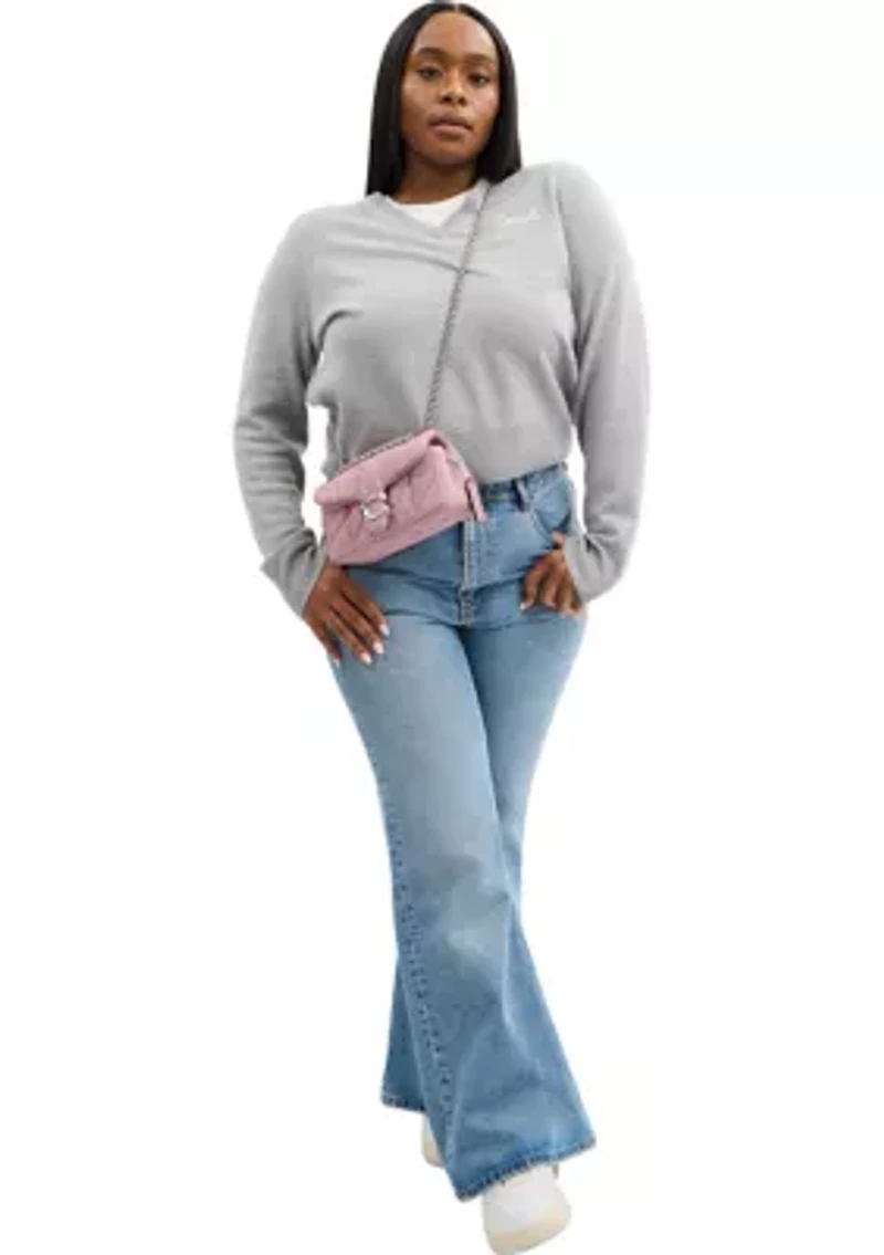 Denim Quilted Tabby 20 Shoulder Bag