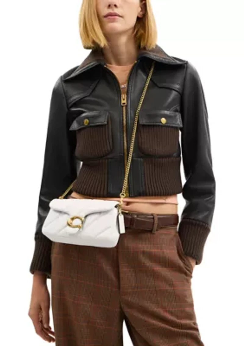 Tabby Chain Crossbody Bag 19 with Quilting