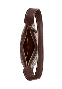 Curve Zip Bag Signature Jacquard