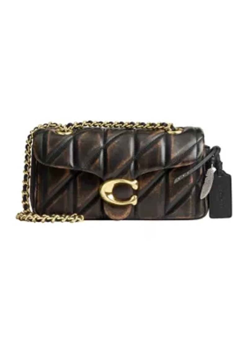 Tabby Shoulder Bag 20 in Loved Leather with Quilting