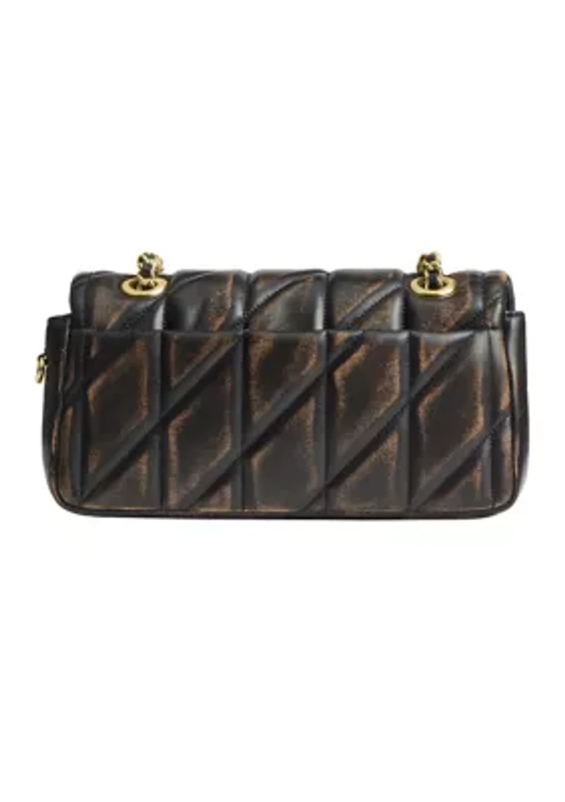 Tabby Shoulder Bag 20 in Loved Leather with Quilting